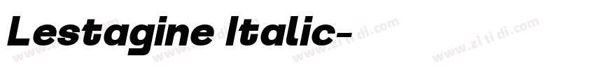 Lestagine Italic字体转换